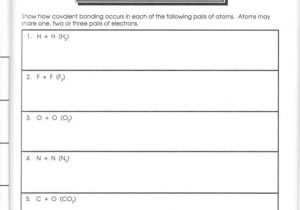 Ionic Bond Practice Worksheet Answers with Covalent Bonds Worksheet Worksheets for All