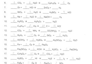Ions and Ionic Compounds Worksheet Answer Key with Balancing Chemical Equations Worksheet Answer Key