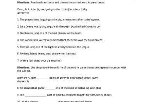 Is and are Grammar Worksheets with Subject Verb Agreement Worksheets Worksheets Pinterest