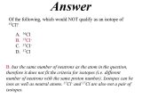 Isotopes or Different Elements Chapter 4 Worksheet Answers and atoms Molecules Ions Dr Ron Rusay atoms Pounds and the