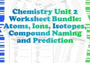 Isotopes Worksheet High School Chemistry or Chemistry Worksheets for High School Worksheet Math for Kids