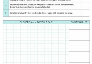 Its Deductible Clothing Worksheet as Well as Spreadsheet Templates Closet organizing Checklist Clean Mama