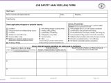 Job Safety Analysis Worksheet and Free Jsa Template New Safety Analysis Report Template Image