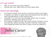 Julius Caesar Vocabulary Act 1 Worksheet Answers with Grade 6 Reading Lesson 12 Biographies Julius Caesar