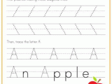 Kindergarten Alphabet Worksheets Also Practice Tracing the Letter A