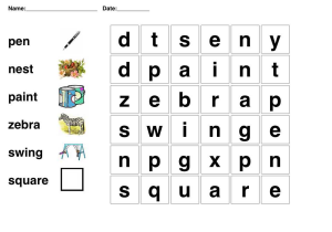 Kindergarten English Worksheets with Freeprintableeasywordpuzzlegamescolors Free Printable