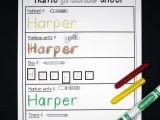 Kindergarten Practice Worksheets and Editable Name Games