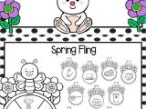 Kindergarten Reading Worksheets or April Play and Practice No Prep Math and Literacy Games and