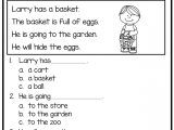 Kindergarten Reading Worksheets Pdf Along with Reading Prehension Worksheets for Kindergarten and First Grade