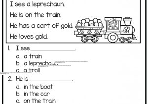 Kindergarten Reading Worksheets Pdf and Printable Reading Prehension Worksheets for Kindergarten Best