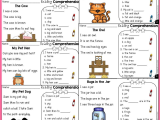 Kindergarten Reading Worksheets Pdf with Prehension Worksheets for Kindergarten Free Fresh Pin by Mini 501