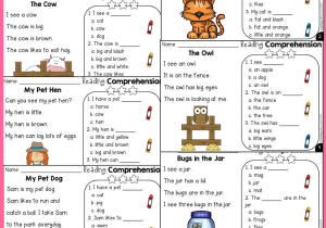Kindergarten Reading Worksheets Pdf with Prehension Worksheets for Kindergarten Free Fresh Pin by Mini 501