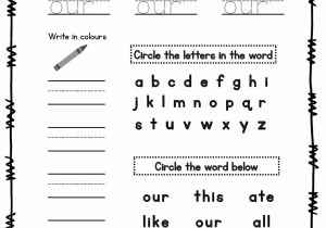 Kindergarten Spelling Worksheets as Well as Sight Word Practice Worksheets Lovely Spelling Words Printable