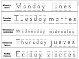 Kindergarten Word Worksheets together with Weekdays • Spanish4kiddos Educational Resources