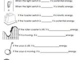 Kinetic and Potential Energy Worksheet Also Potential or Kinetic Energy Worksheet Gr8 Pinterest