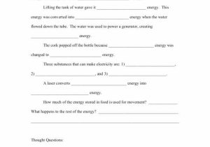 Kinetic and Potential Energy Worksheet with Kinetic and Potential Energy Worksheet Answers Luxury Bill Nye