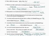 Kinetic and Potential Energy Worksheet with Math Skills Worksheet Kinetic Energy Kidz Activities