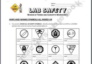 Lab Safety Scenarios Worksheet Answers or Lab Safety Review Worksheets 6th 8th Grade