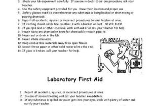 Lab Safety Worksheet Along with Zombie Lab Safety Worksheet Kidz Activities