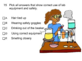 Lab Safety Worksheet Answers together with Smart Exchange Usa Sr Science Lab and Safety Quiz Q7