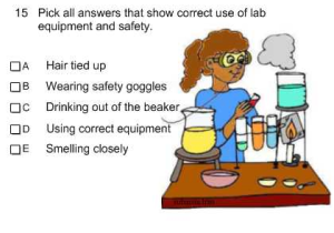 Lab Safety Worksheet Answers together with Smart Exchange Usa Sr Science Lab and Safety Quiz Q7