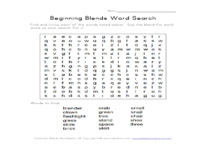 Language Handbook Worksheets with Th Blend Words Wallskid