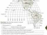 Latitude and Longitude Worksheet Answer Key and World Map with Longitude and Latitude Tropic Of Cancer and