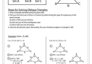 Law Of Sines Ambiguous Case Worksheet and 471 Best Precalculus Images On Pinterest