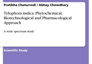 Leaf Chromatography Lab Worksheet with Tylophora Indica Phytochemical Biotechnological and