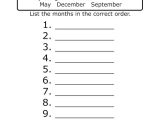 Learning Calendar Worksheets and 16 Best Months Of the Year Images On Pinterest