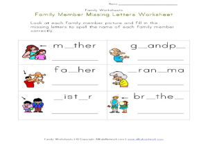 Learning English Worksheets as Well as Members Family Worksheets