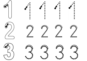Learning Numbers Worksheets or Numeron Trazar Wallskid