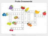 Learning Spanish Worksheets as Well as Fruits Crosswords Worksheet for Education Stock Vector Art Amp