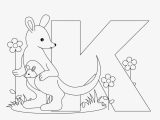 Learning the Alphabet Worksheets Also Coloring Pages Kangaroos whobar