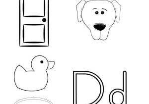 Letter D Preschool Worksheets and Letter D Coloring Pages Worksheets for All