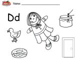 Letter D Preschool Worksheets with Preschool Worksheets Preschool Printable Worksheets