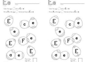Letter Identification Worksheets together with E Letter Identification Free Worksheet
