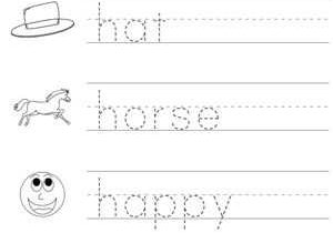 Letter Identification Worksheets with Words Starting with Letter H