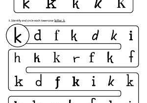 Letter K Worksheets for Kindergarten Along with Picture Letter Match Letter K Worksheet