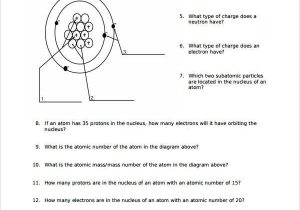 Lewis Dot Diagram Worksheet Answers and atomic Structure Worksheet Answers