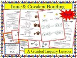 Lewis Dot Structure Ionic Bonds Worksheet and Chemistry Ionic & Covalent Bonding Lewis Dot & Vsepr Guided