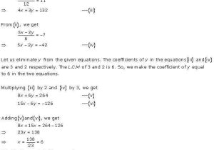 Linear Equations In One Variable Class 8 Worksheets Also Pair Of Linear Equations In Two Variables Class 10 solutions