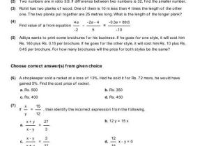 Linear Equations In One Variable Class 8 Worksheets or Math Linear Equations Worksheets Image Collections Worksheet Math