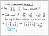 Linear Programming Worksheets with solutions and Linear Algebra Example Problems Linearly Independent Vecto