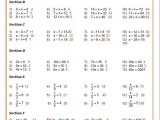Linear Quadratic Systems Worksheet 1 Also solving Linear Equations Worksheets Pdf