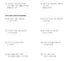 Linear Quadratic Systems Worksheet 1 and Quadratic Linear Systems Worksheet Kidz Activities