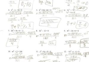 Linear Quadratic Systems Worksheet 1 and solving Quadratic Equations Worksheet Answers Worksheets for All