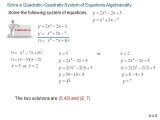 Linear Quadratic Systems Worksheet 1 together with Quadratic Systems Worksheet Gallery Worksheet Math for Kids