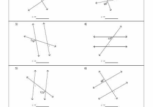 Lines and Angles Worksheet together with Find the Value Of the Alternate and Same Side Angles