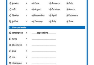 Linguascope Worksheet Answers Spanish Also Secondary French Resources Days Dates Months Seasons